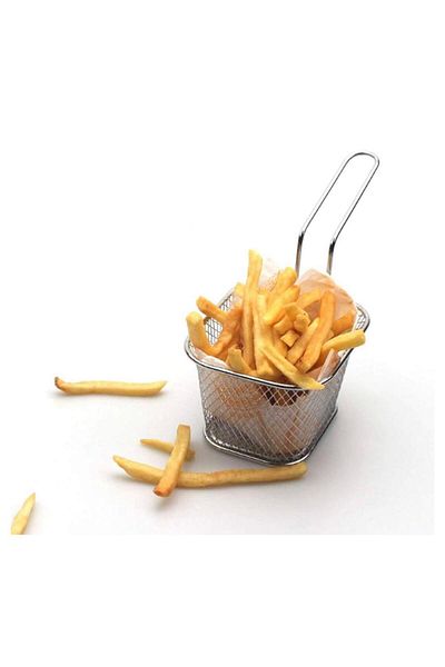 YDGR Square Stainless Steel French Fry and Presentation Strainer – Durable and Stylish 304