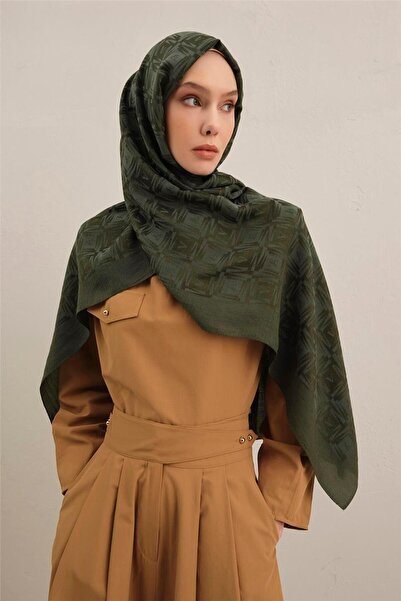 Armine Lyocell Naia Square Monogram Shawl 6 54