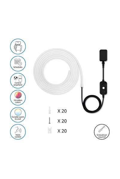 Wiz 5 Metre Akıllı Outdoor Led Şerit 240 Lumen IP65 24 Watt