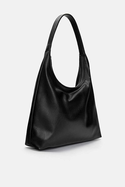 Pull & Bear Faux leather shopper bag