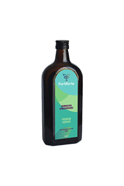 Fortiforte Oțet balsamic KOMBUCHA CU 9 CIUPERCI OȚET PREMIUM, Fortiforte, 500ml