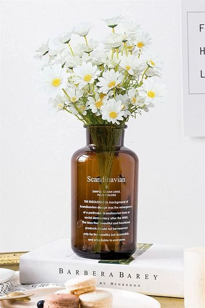 Bayev Scandinavian Home Vase Amber Decorative Vase