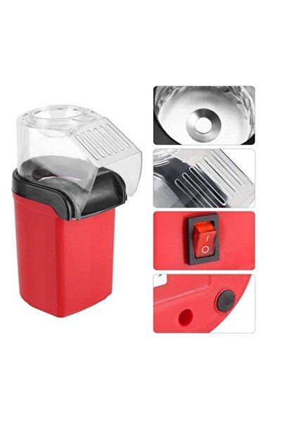 SIKS ® oil-free popcorn maker, anti-slip system, 1200W, residential use, red