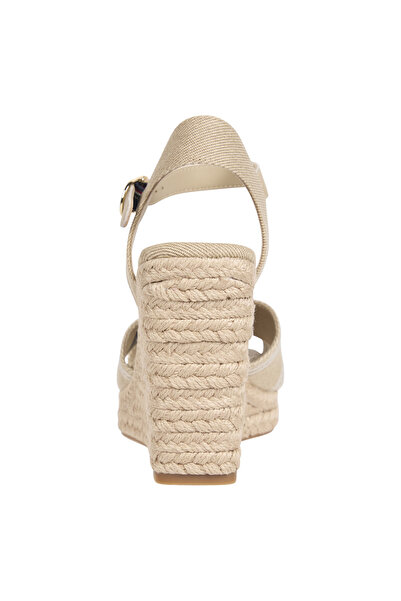 Tommy Hilfiger Tommy Hilfiger Bej Kadın Bej Kadın Dolgu Topuk Ayakkabı FW0FW08668 Dolgu Topuk Ayakk