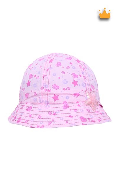 Kitti 1-4 Years 48cm Baby Girl Summer Patterned Fedora Hat Pink Y91203
