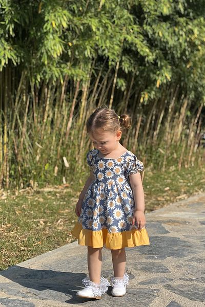 ALYRA Rochie pentru fetiță, cu mânecă scurtă, cu fundă, florală, petrecere de aniversare, nuntă, ziua specială, rochie pentru fete