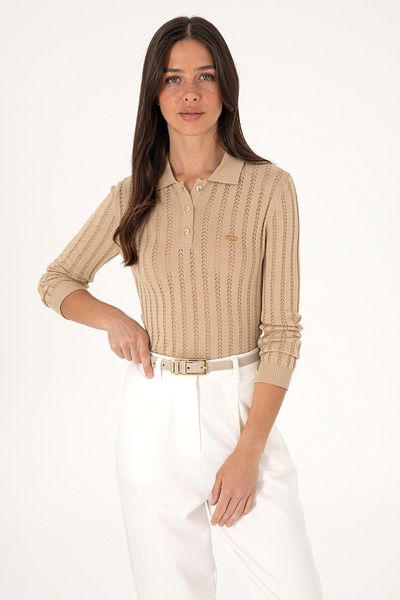 U.S. Polo Assn. Women's Sand Sweater 50293129-Vr085