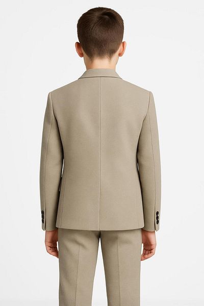 SIRRI Boy's Sports Suit – Seersucker Jacket, Pants and T-Shirt Combination
