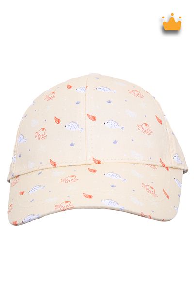 Kitti 1-3 Years 50cm Baby Girl Children Summer Patterned Adjustable Hat Cap Yellow Y2310003