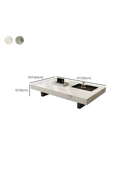 Estilo White marble coffee table Y06