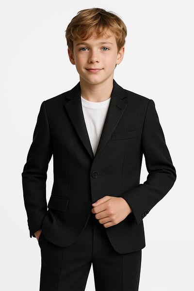 SIRRI Boy's Sports Suit – Seersucker Jacket, Pants and T-Shirt Combination