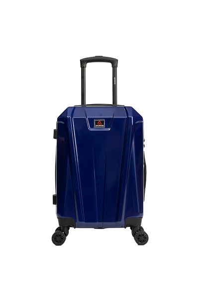 aventor Troler De Cabină Av103, 55x36x22 Cm, Bagaj De Mână, Policarbonat, Folie De Protectie, Tsa, Bleumarin
