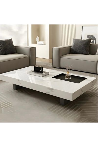 Estilo White marble coffee table Y06