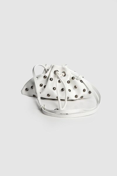La La'Graccio Paris La'Graccio Paris Geantă pentru femei Carola din piele lacuită Stone Strap White