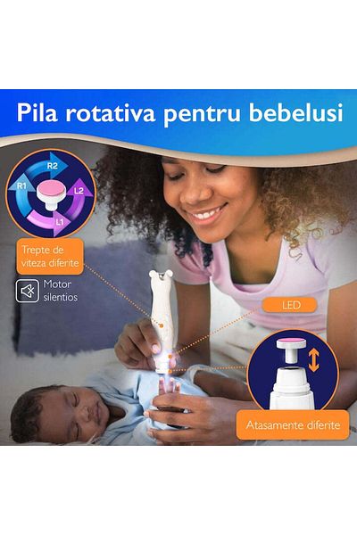 Horigen Pilă și clește de unghii electrice Easy Momy Baby