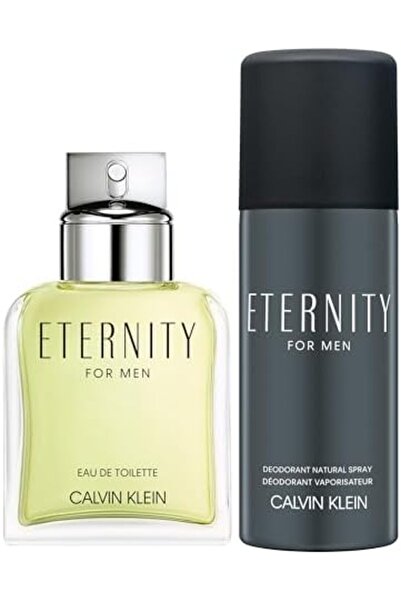 Calvin Klein Men's 2-Pc. Eternity Gift Set: Eternity 100ml Eau de Toilette for Men, Eternity 150ml D
