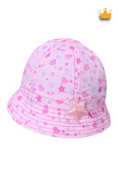 Kitti 1-4 Years 48cm Baby Girl Summer Patterned Fedora Hat Pink Y91203