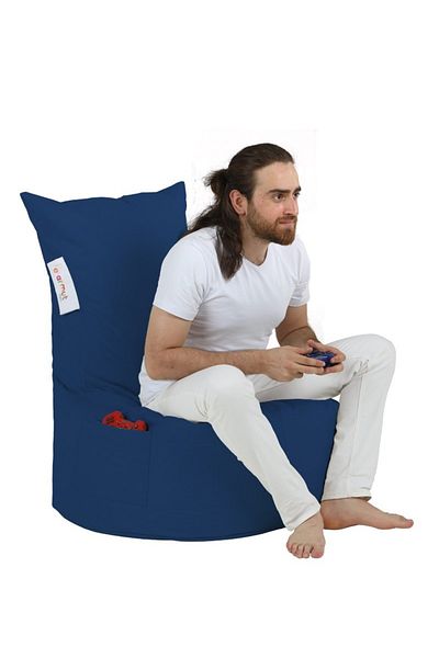 UnicUtil Garden Pouf Armchair, Blaze Ember, UnicUtil, Navy Blue Color