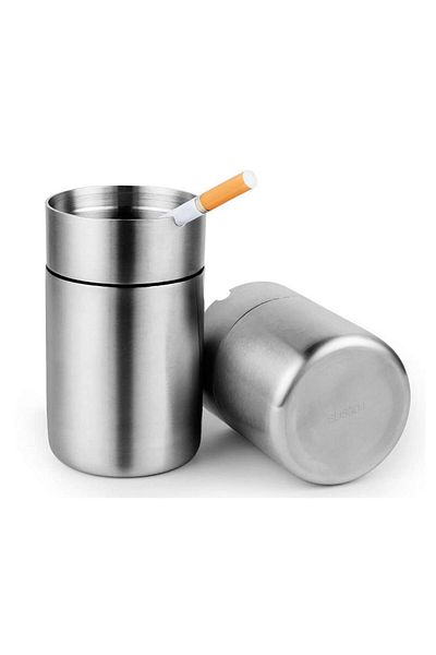 YDGR Windproof Stainless Steel Ashtray – Ash Tray for Garden, Office and Home
