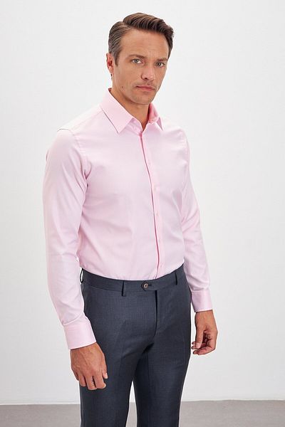 Paşahan Comfort Fit 100% Cotton Classic Collar Men's Shirt
