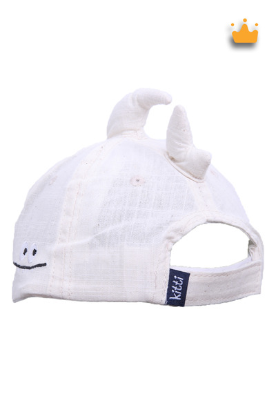 Kitti 1-3 Years 48cm Baby Boy Summer Cute Baby Shark Adjustable Hat Cap White Y2311004