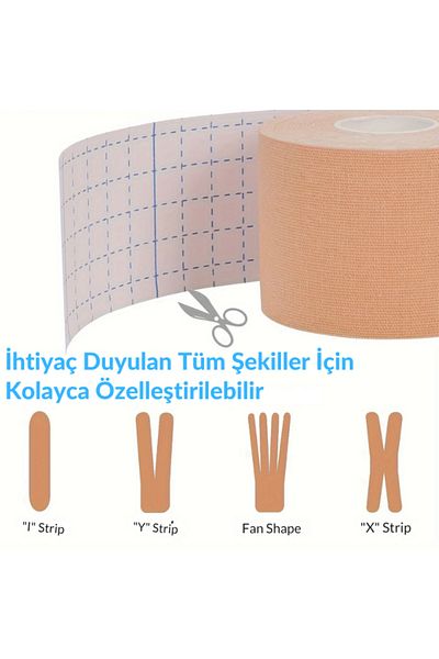 Octacare Athlete's Tape 5 Meters X 5 cm Cotton Kinesyo Ten for Face Area