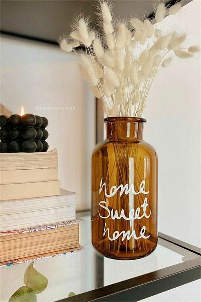 Bayev Home Sweet Home Vase Amber Decorative Vase