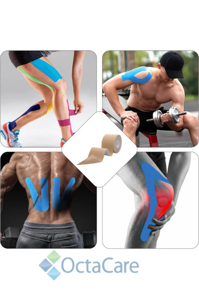 Octacare Sports Tape 5 Meters X 5 cm for Face Area Blue