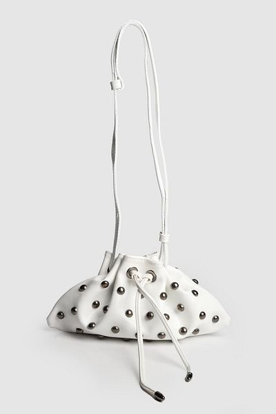 La La'Graccio Paris La'Graccio Paris Geantă pentru femei Carola din piele lacuită Stone Strap White