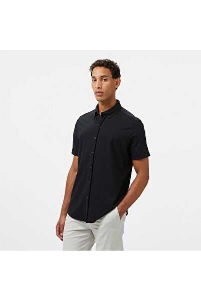 Nautica Erkek Siyah Classic Fit Gömlek
