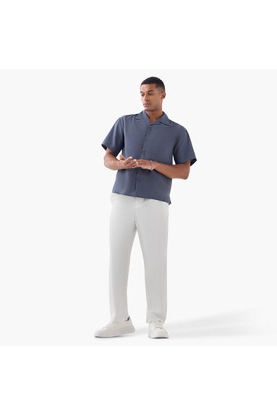 Iconic Iconic Regular Fit Pleated Pants with Flexi Waist and Pockets