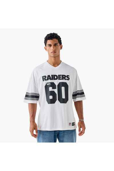 SP Characters Raiders Print V-neck T-shirt with Short Sleeves