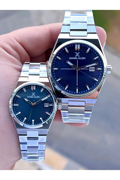 Daniel Klein 3 Atm Water Resistant Couple Watch Special for Men and Steel Cord Couples Cf.Dk10673M1
