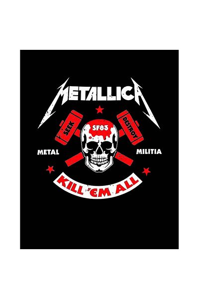 Z zepplin Metallica Kill'em All Patch mare pe spate