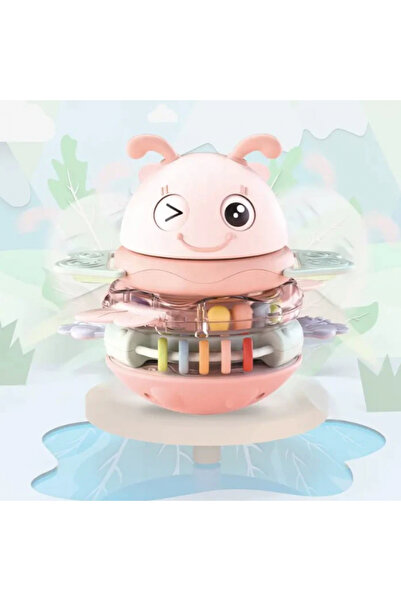 OEM Jucărie muzicală 3 în 1 în formă de albină, roz