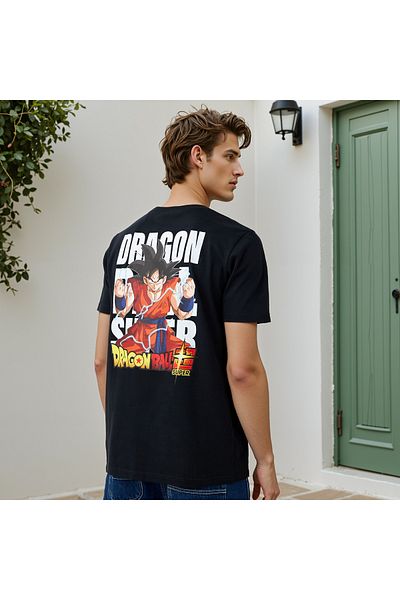FAV Dragon Ball Z Print Crew Neck T-shirt
