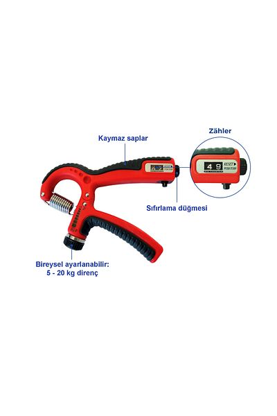 Saban Hand Wrist Strengthener with Counter – Finger and Hand Exerciser with Adjustable Resistance (5–20 kg)