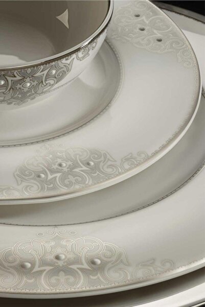 ROYAL CANTERBURY Lawrance Metallıc 72 Parca Yemek Takımı Setı