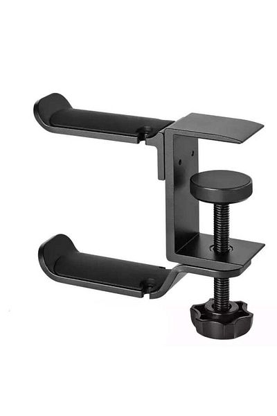 Techone Double gaming headset stand with adjustable clamps, Techone HeadSet Stacker 2