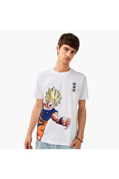 FAV Dragon Ball Z Print Crew Neck T-shirt