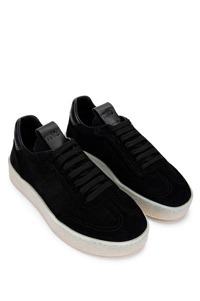 Tamer Tanca Men's Genuine Leather Black Suede Sneakers & Sports Shoes