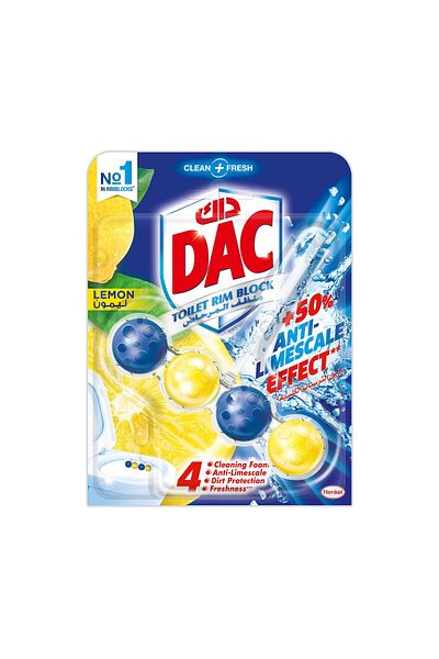 DAC Clean and Fresh Toilet Rim Block Lemon 50 g