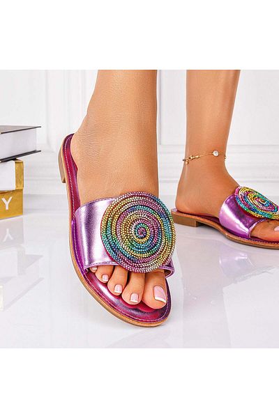 Lush Fashion Women's Slippers Made of Eco-friendly Leather