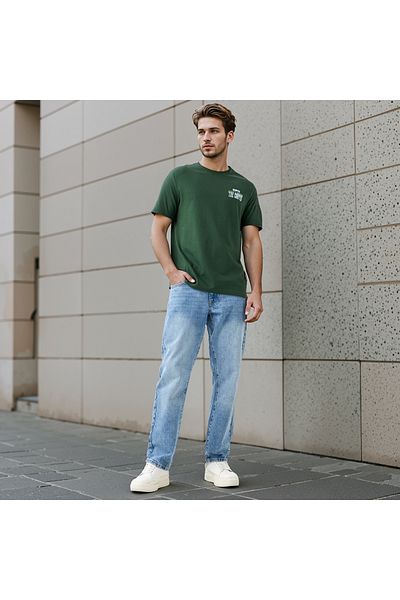 Lee Cooper Typographic Print Crew Neck T-shirt