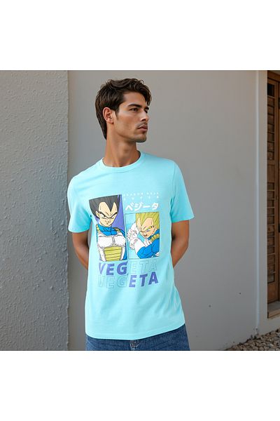 FAV Dragon Ball Z Print Crew Neck T-shirt