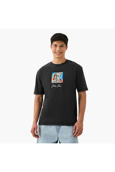 SP Characters Jackson Flavik Print Crew Neck T-shirt