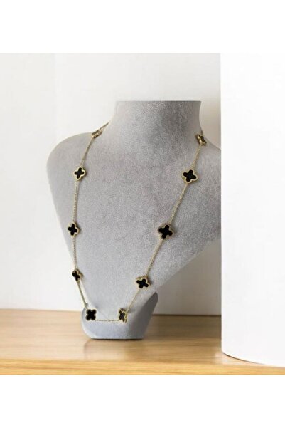 takısaat 60 cm Siyah Sedefli Kolye