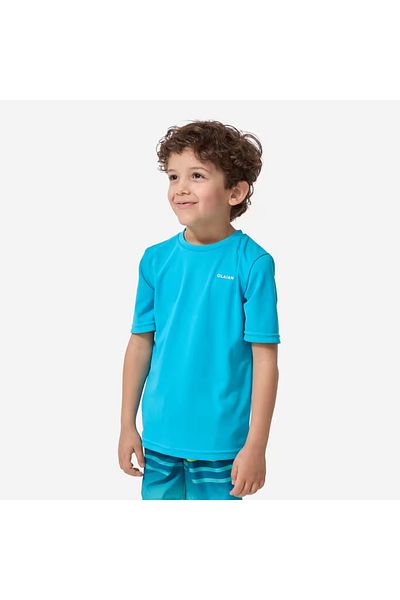 Decathlon Tricou pentru copii Slim Fit cu mânecă scurtă cu protecție UV - 100