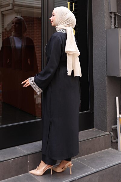 Missvalle Σετ κιμονό με έθνικ σχέδια μαύρο MSW19251