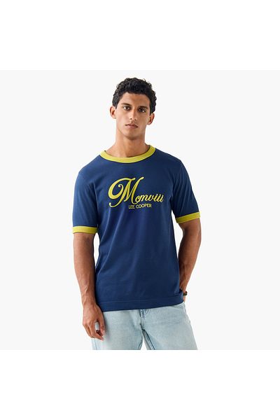 Lee Cooper Printed T-shirt with Crew Neck